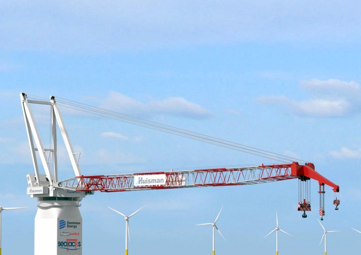 Huisman to deliver 2,200mt Leg Encircling Crane for first Jones Act compliant installation vessel in the U.S.
