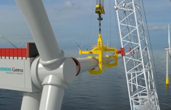 Huisman integrates system for controlled blade installation into cranes for Havfram